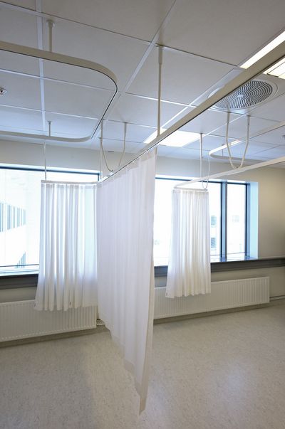 Tende arricciate, Room shot "Akershus Hospital", Oslo, Norway