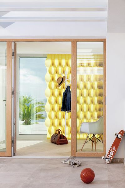 Tende a strisce verticali, SG 2960, Multi Visio, Casa Violi, Mallorca, Spain, Vertical Waves