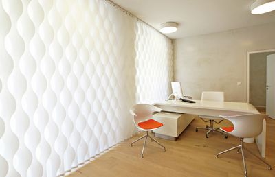 Tende a strisce verticali, SG 2950, Multi Shadow, Doctor's Office, Zug, Switzerland, Vertical Waves