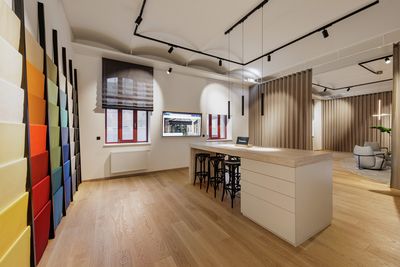 Tende a pacchetto, SG 2355, Colorama 1 Alu, Studio Vienna, Austria