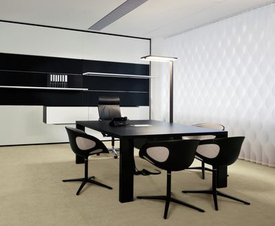 Tende a strisce verticali, SG 2810, Multi Visio, Room shot "Bene Office and Showroom", Vienna, Austria, Vertical Waves