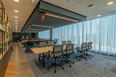 Tende arricciate, SG 5600, Colorama 1, Virgin Money, Glasgow, Scotland, United Kingdom