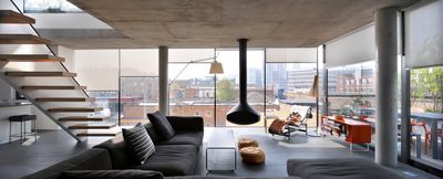Tende a rullo, SG 4930, Multiscreen 1-10%, Room shot "Bateman's Row Penthouse Apartment", London, United Kingdom