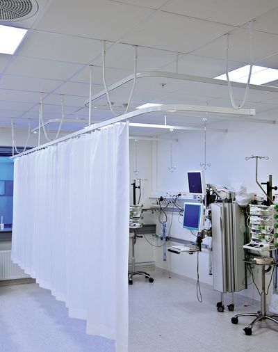 Tende arricciate, Room shot "Akershus Hospital", Oslo, Norway